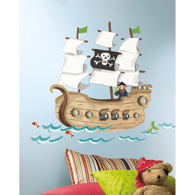 Pirate Ship Wandbild - RoomMates for KiDS