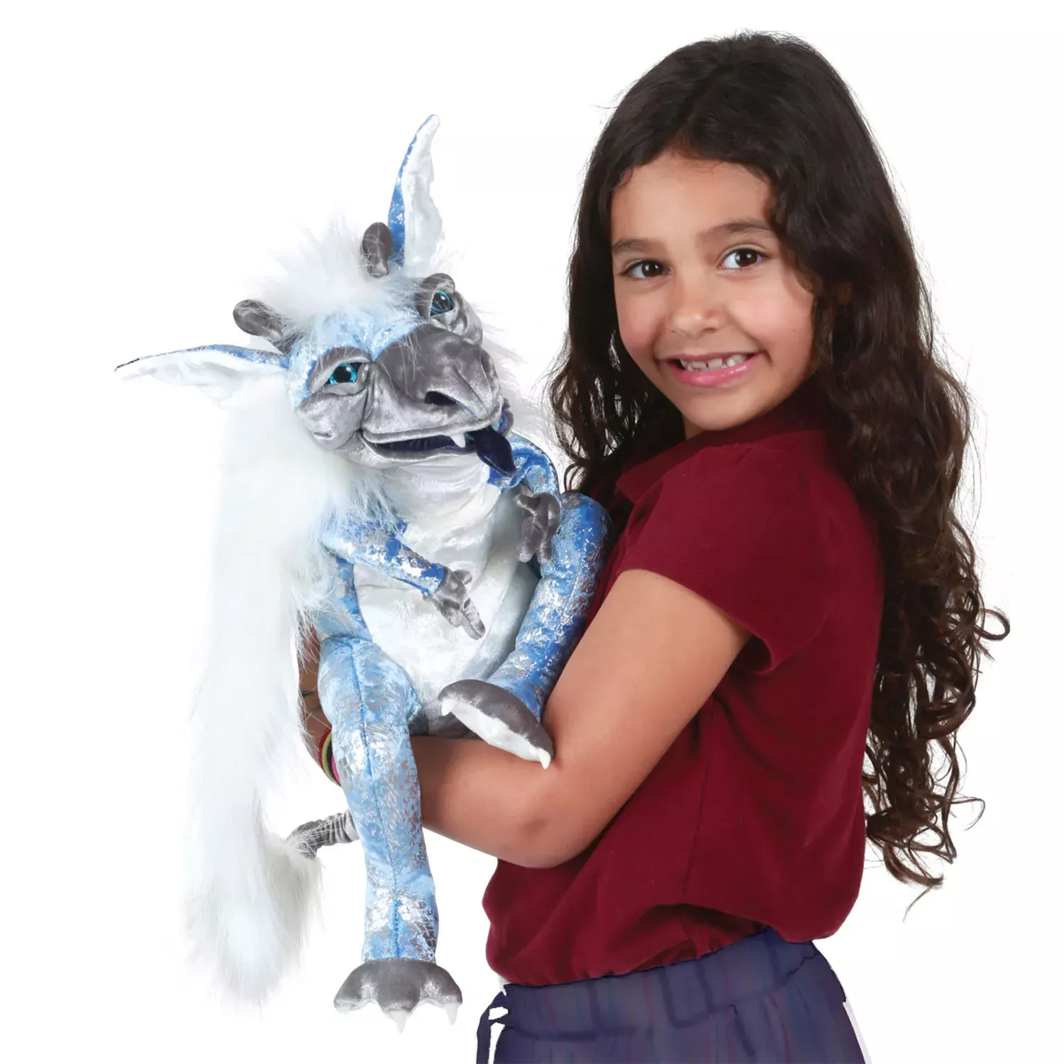 Folkmanis Ice Dragon Hand Puppet Folkmanis Ice Dragon Hand Puppet - Produktbild 5