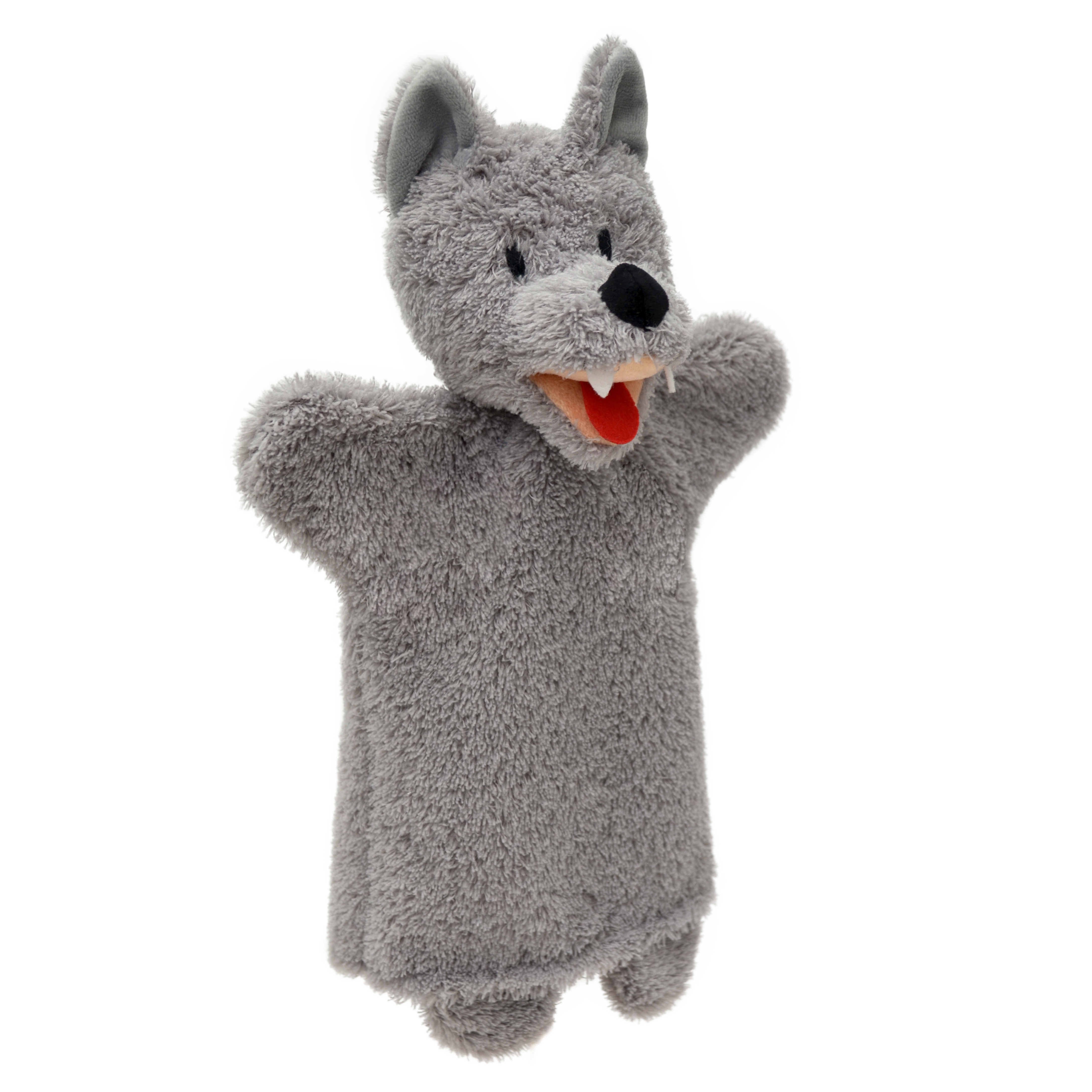 Punch and Judy Wolf Grey Hand Puppet - munabo