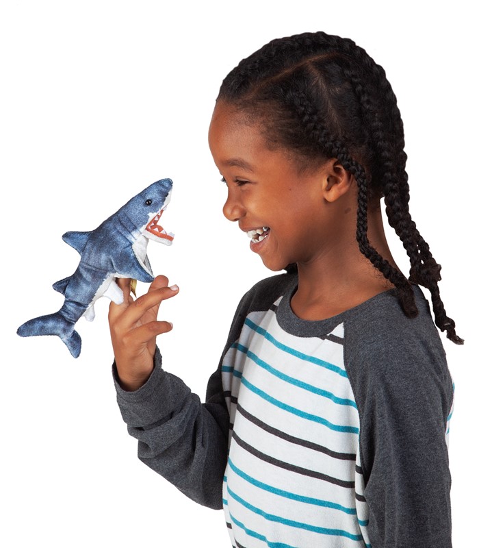 Folkmanis Mini Shark Finger Puppet Folkmanis Mini Shark Finger Puppet - Produktbild 4