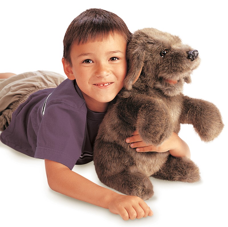 Folkmanis Sitting Dog Hand Puppet Folkmanis Sitting Dog Hand Puppet - Produktbild 3