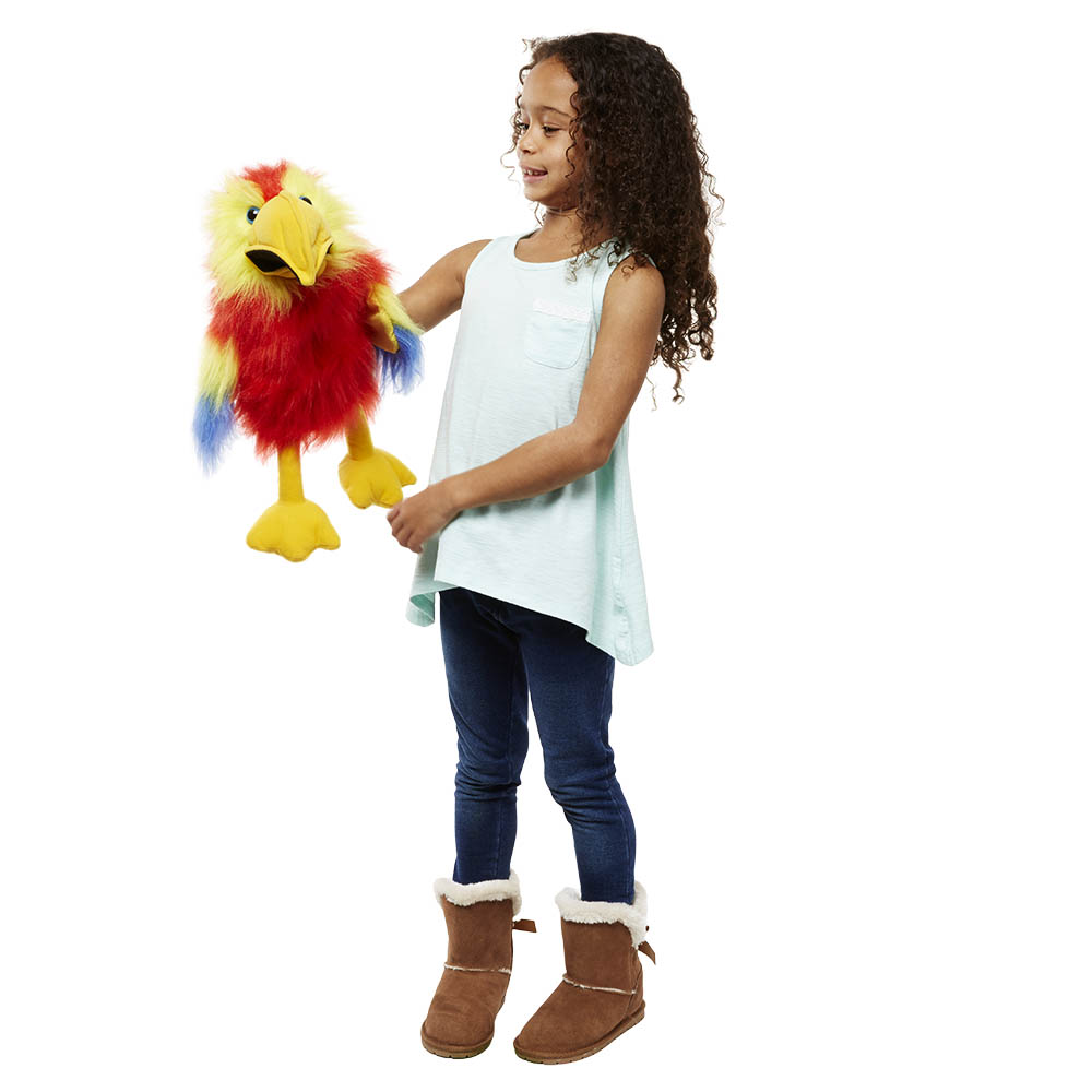 Handpuppe hellroter Ara (scarlet macaw) mit Geräusch - Puppet Company - Produktbild 2