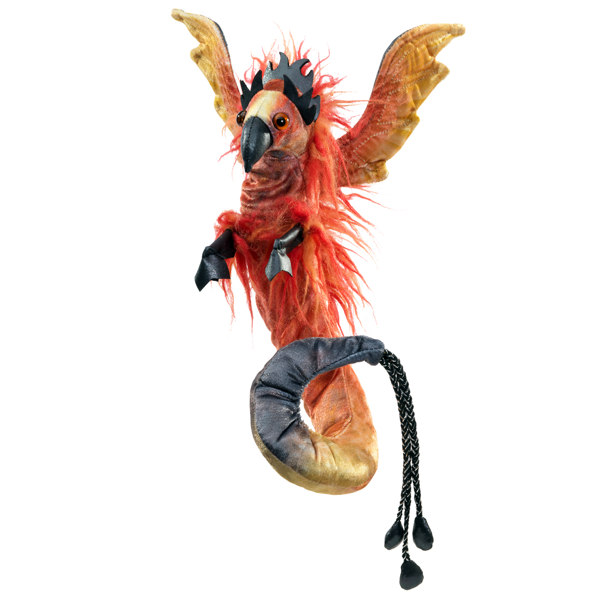 Folkmanis finger puppet phoenix wristlet