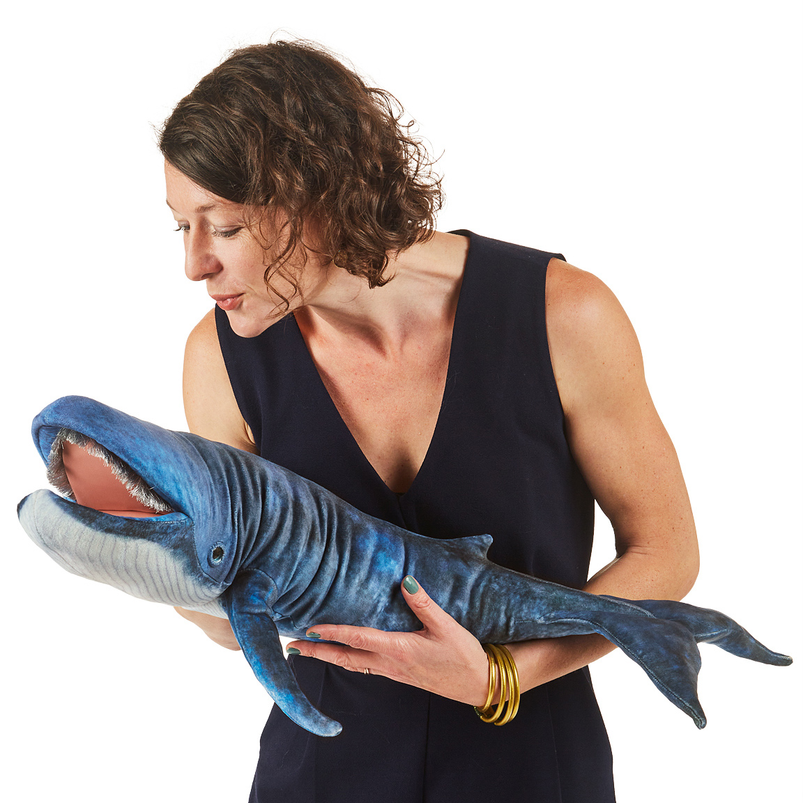 Folkmanis Blue Whale Hand Puppet Folkmanis Blue Whale Hand Puppet - Produktbild 6