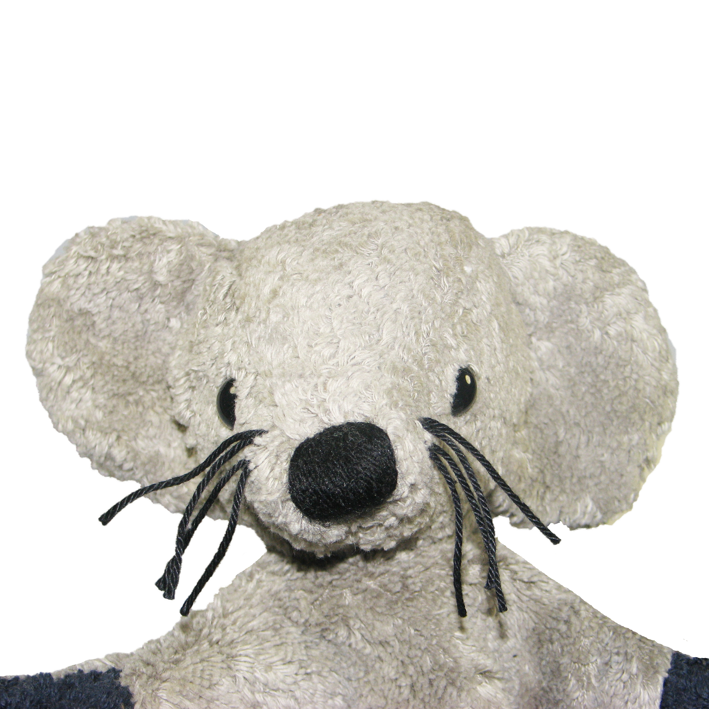 Hand puppet grey mouse - made of natural material - by Kallisto