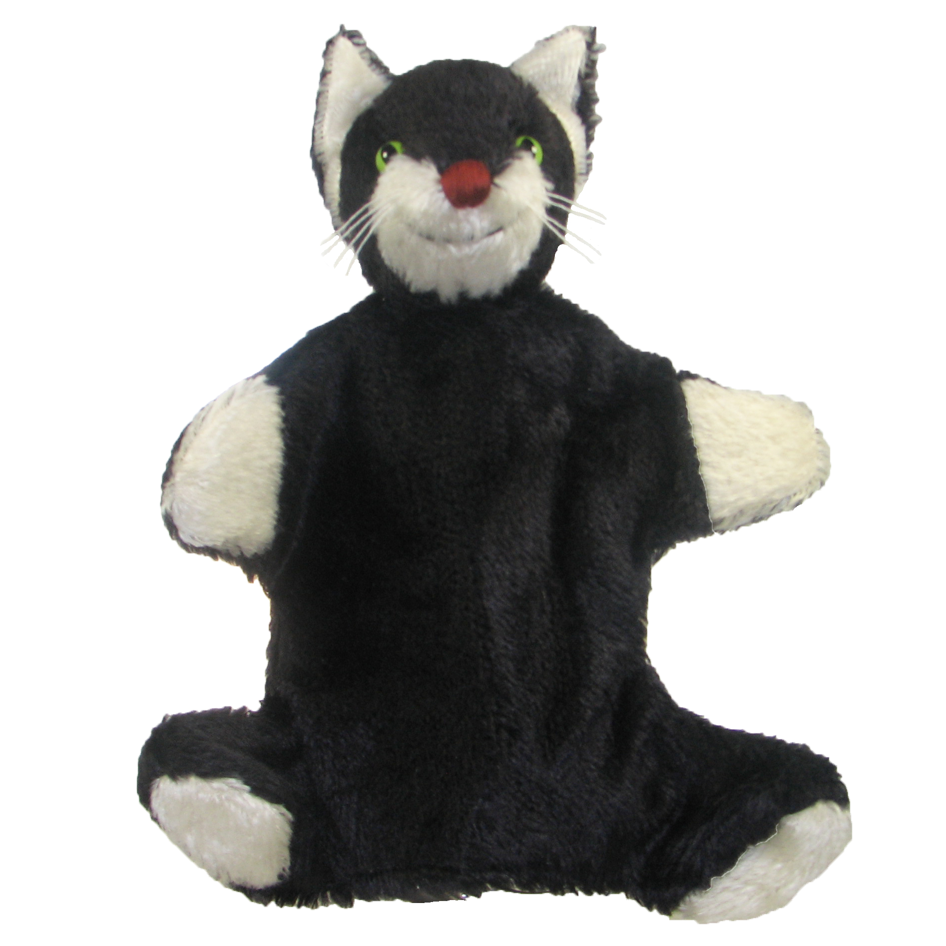 Handpuppe Katze schwarz - aus Naturmaterial - von Kallisto Handpuppe Katze schwarz - aus Naturmaterial - von Kallisto - Produktbild 2