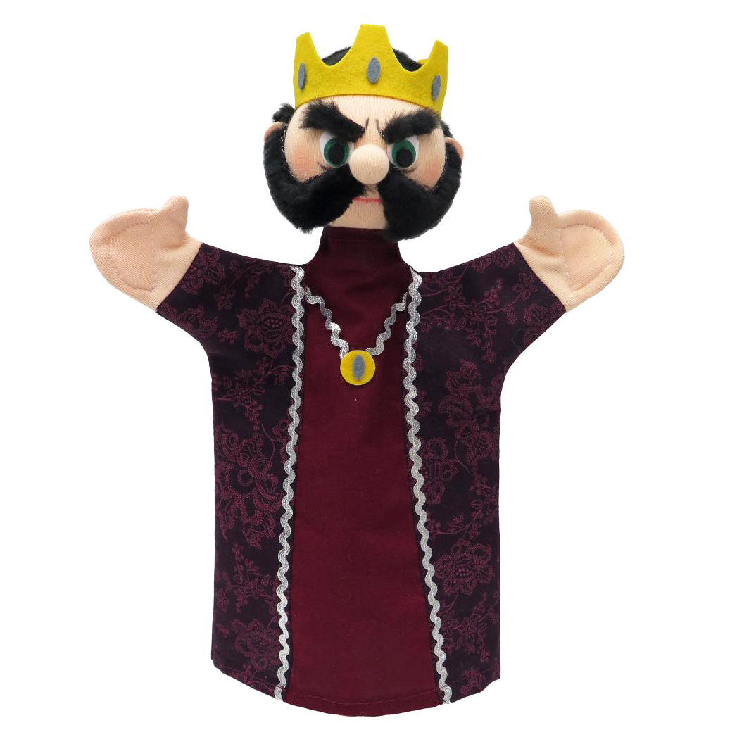 Punch and Judy Hand Puppet King (evil) - munabo Punch and Judy King (evil) Hand Puppet for Puppet Theatre | munabo