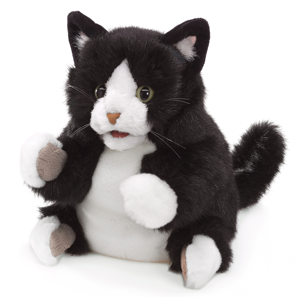 Folkmanis Tuxedo Kitten Hand Puppet Folkmanis Tuxedo Kitten Hand Puppet