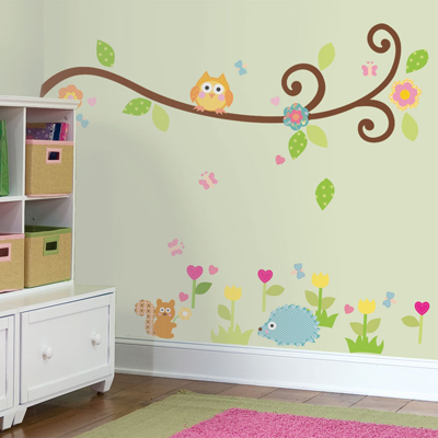 Scroll Tree Branch Wall Decals - RoomMates for KiDS