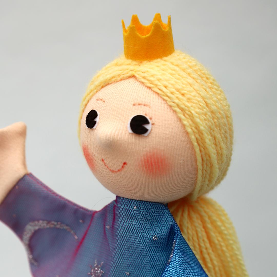 Kasperlepuppe Prinzessin Regenbogen - munabo Handpuppe - Produktbild 4