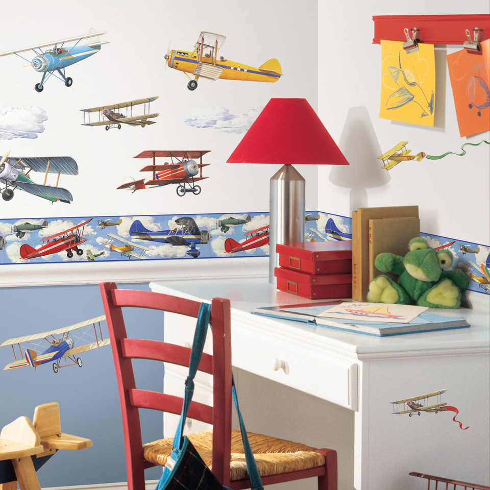 Vintage planes border - RoomMates for KiDS