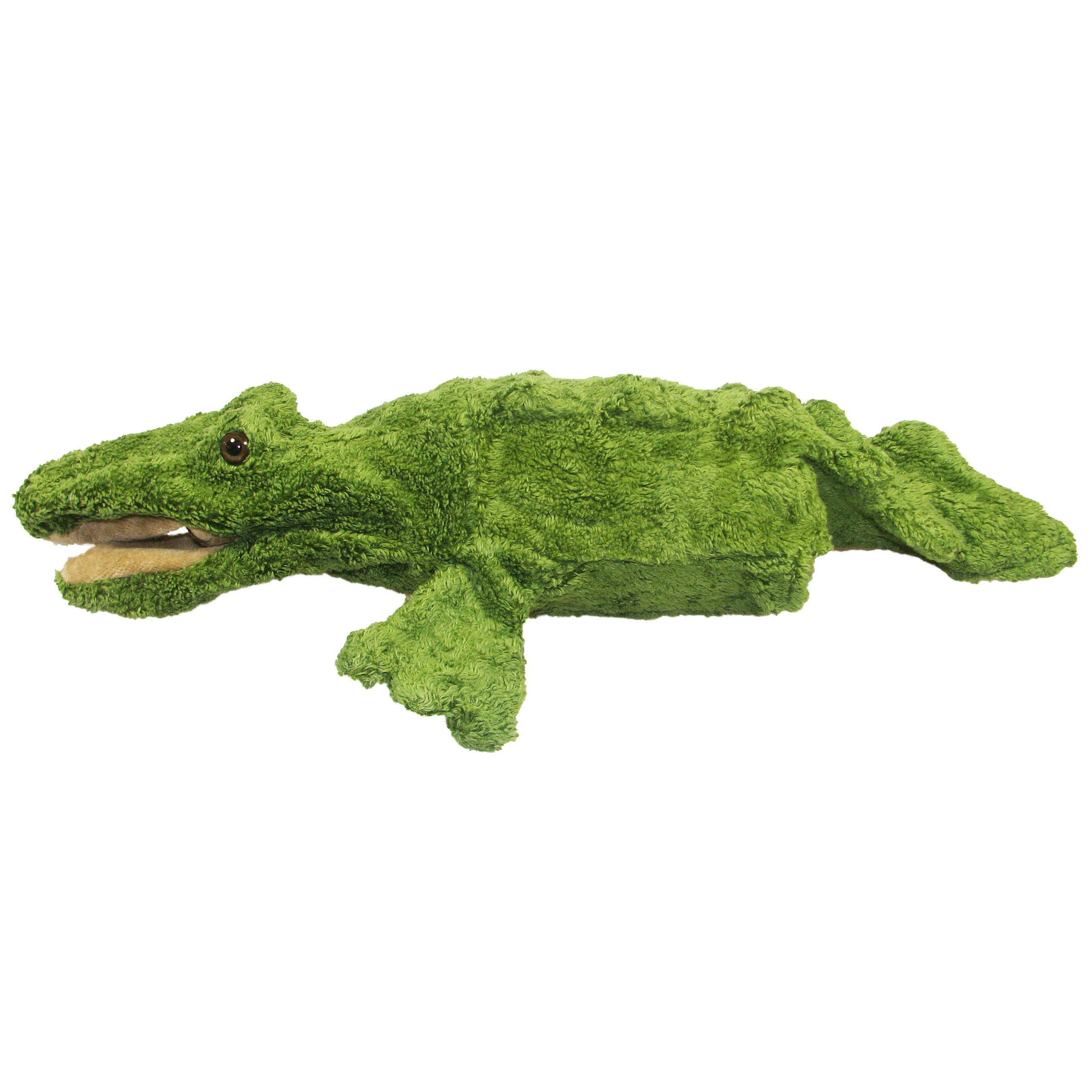 Hand puppet crocodile - made of natural material - by Kallisto
