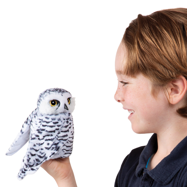 Folkmanis Small Snowy Owl Hand Puppet Folkmanis Small Snowy Owl Hand Puppet - Produktbild 5