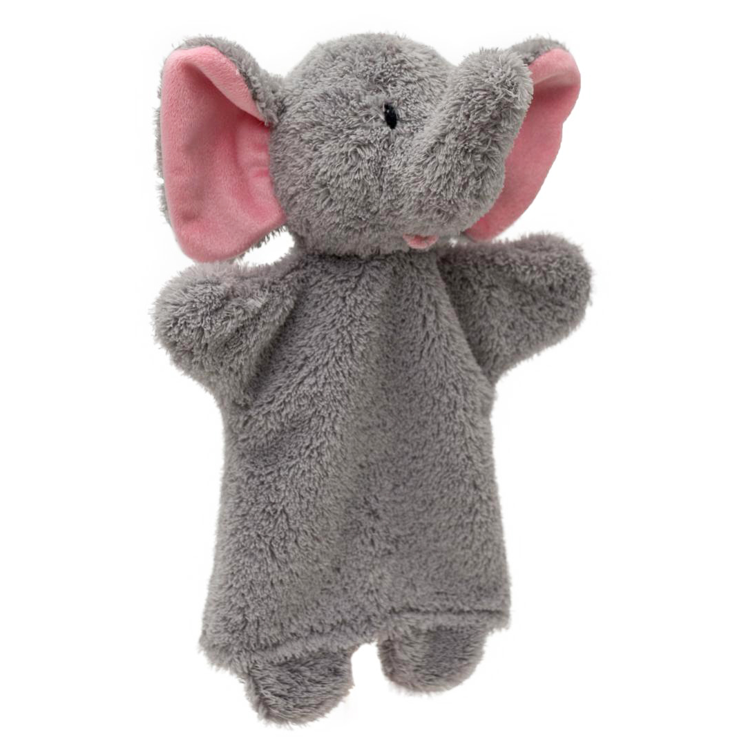 Hand puppet elephant - Czech handicraft