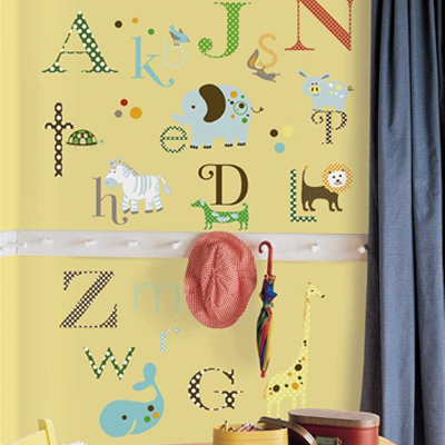 Animal alphabet appliques - RoomMates for KiDS Animal alphabet appliques - RoomMates for KiDS