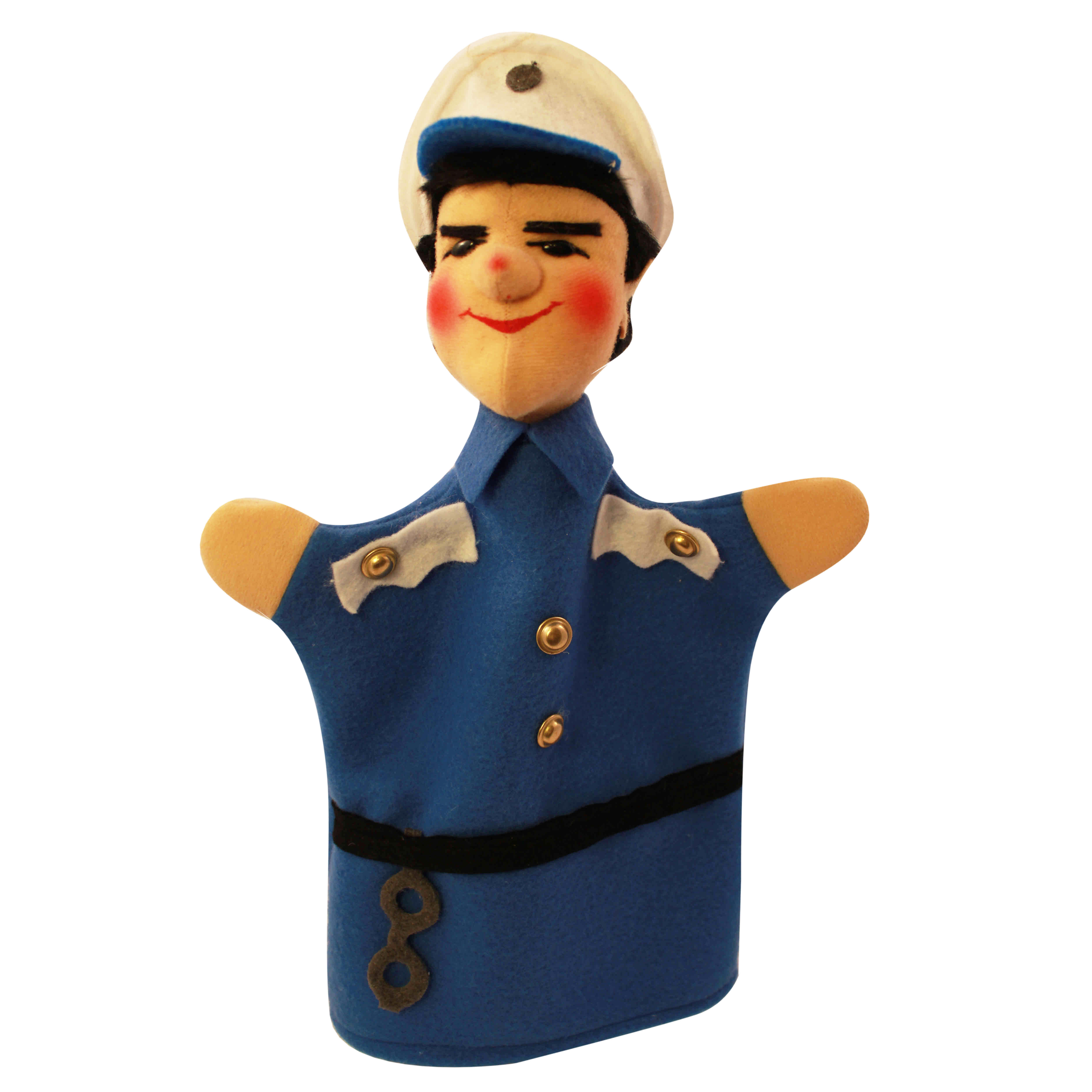 Hand puppet policeman Bepo, blue - KERSA classic