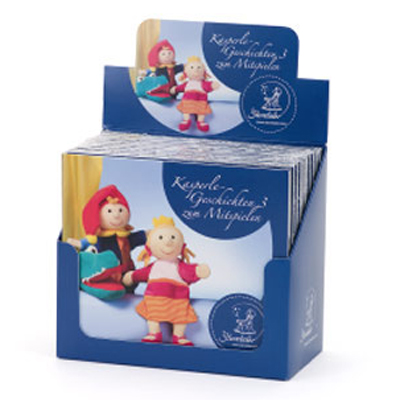 Sterntaler audio CD Kasperle-Geschichten 3, blue packaging showing the Kasper puppet with a crocodile puppet