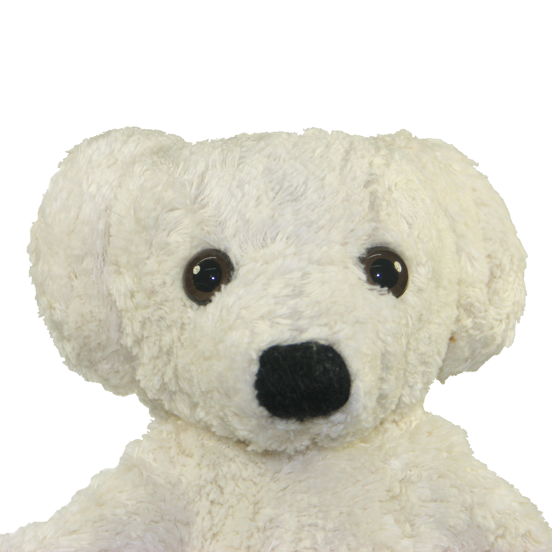 Hand puppet white bear - made of natural material - by Kallisto