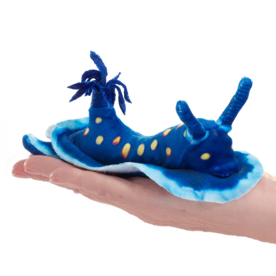 Folkmanis Mini Blue Nudibranch Finger Puppet Folkmanis Mini Blue Nudibranch Finger Puppet