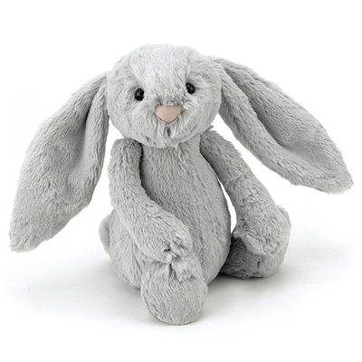 Jellycat Bashful Silver Bunny Little - Soft Cuddly Toy Jellycat Bashful Silver Bunny Little - Soft Cuddly Toy