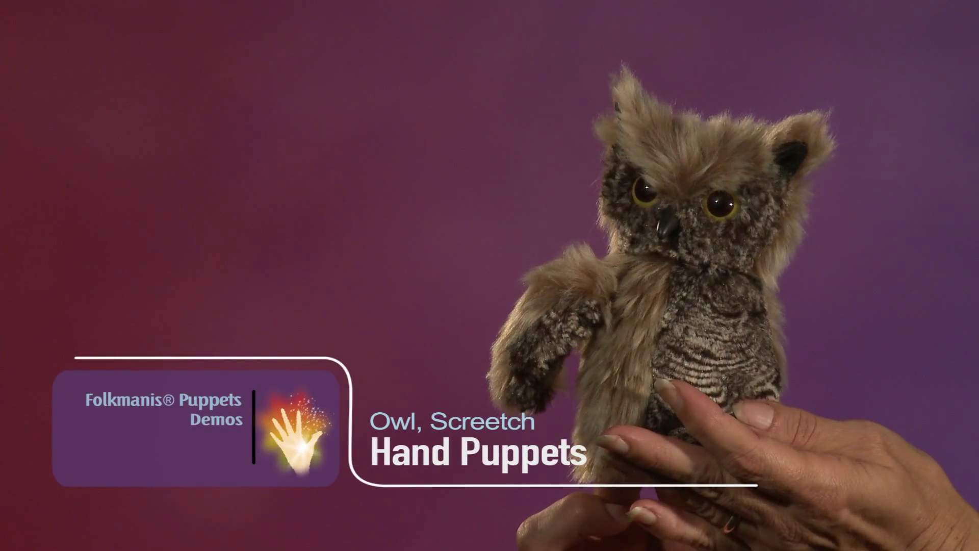 Video 1: Folkmanis Handpuppe Kreischeule