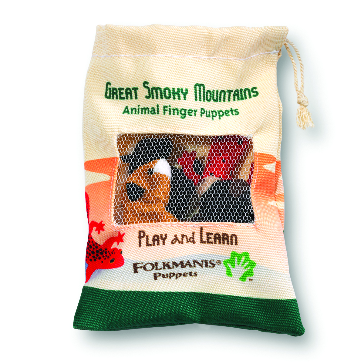 Folkmanis Great Smoky Mountains Animal Set Finger Puppets Folkmanis Great Smoky Mountains Animal Set Finger Puppets - Produktbild 3