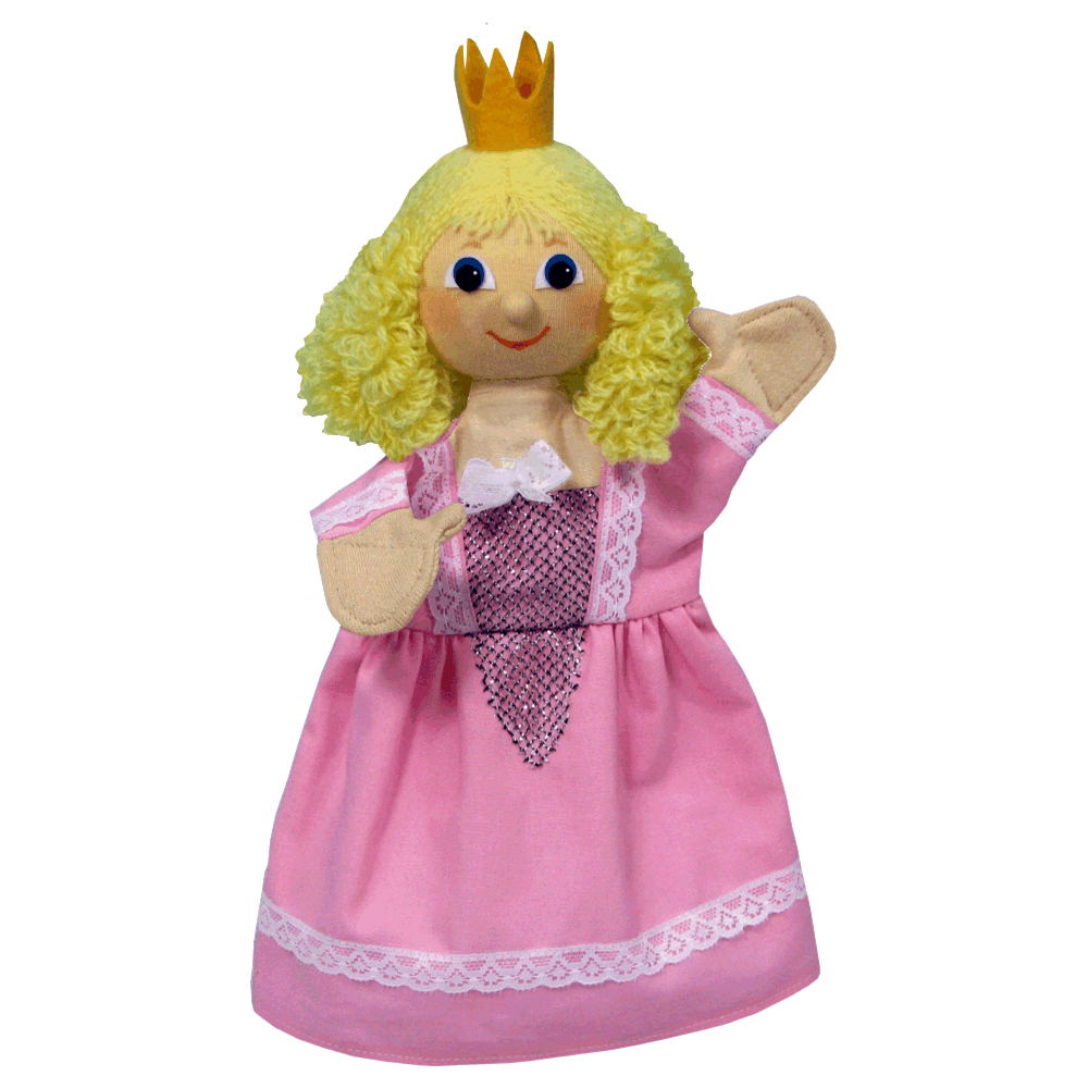 Punch and Judy Hand Puppet Princess Regina (pink) - munabo Punch and Judy Princess Regina (pink) Hand Puppet for Puppet Theatre | munabo
