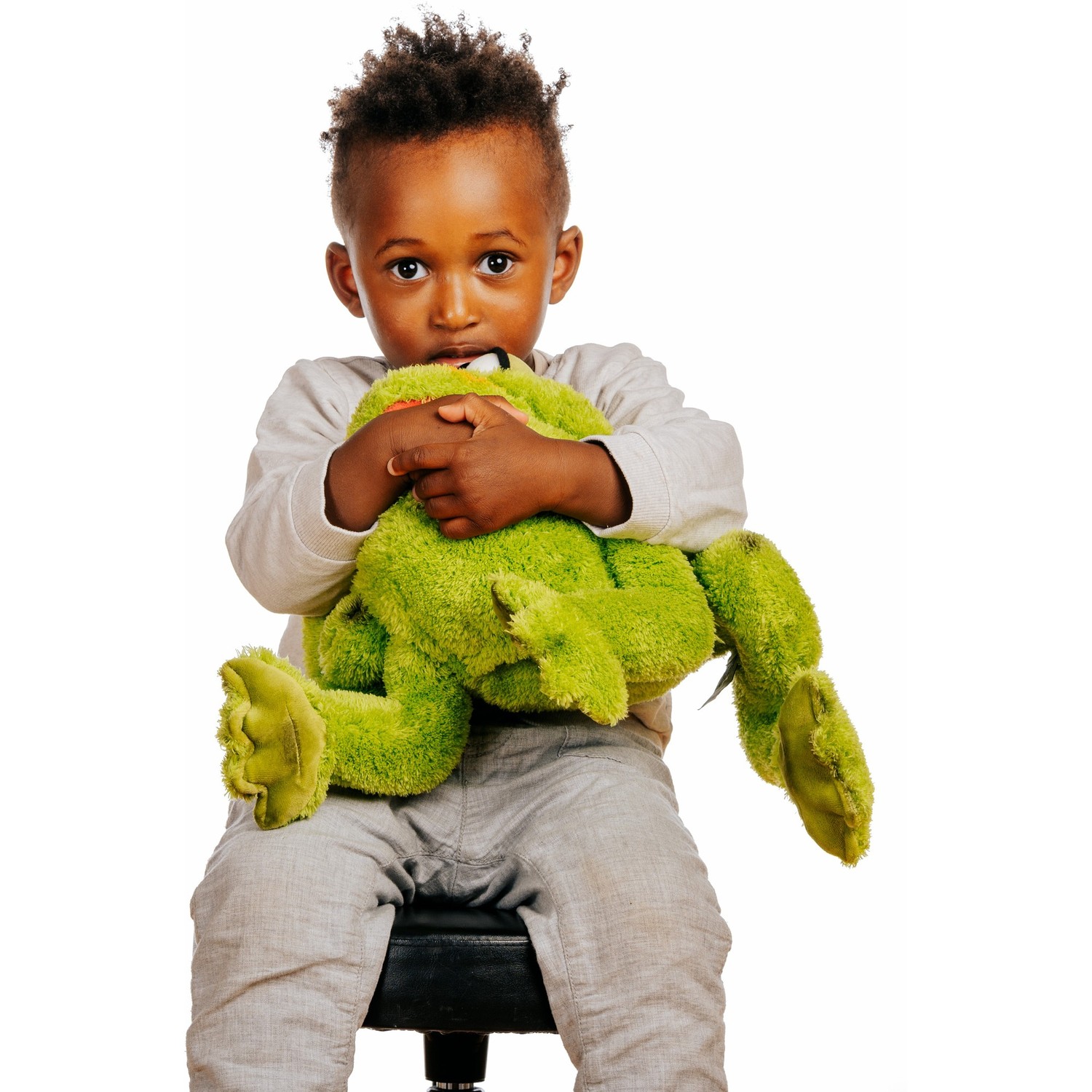 Living Puppets Handpuppe Rolf der Frosch - im Spiel mit einem Kind