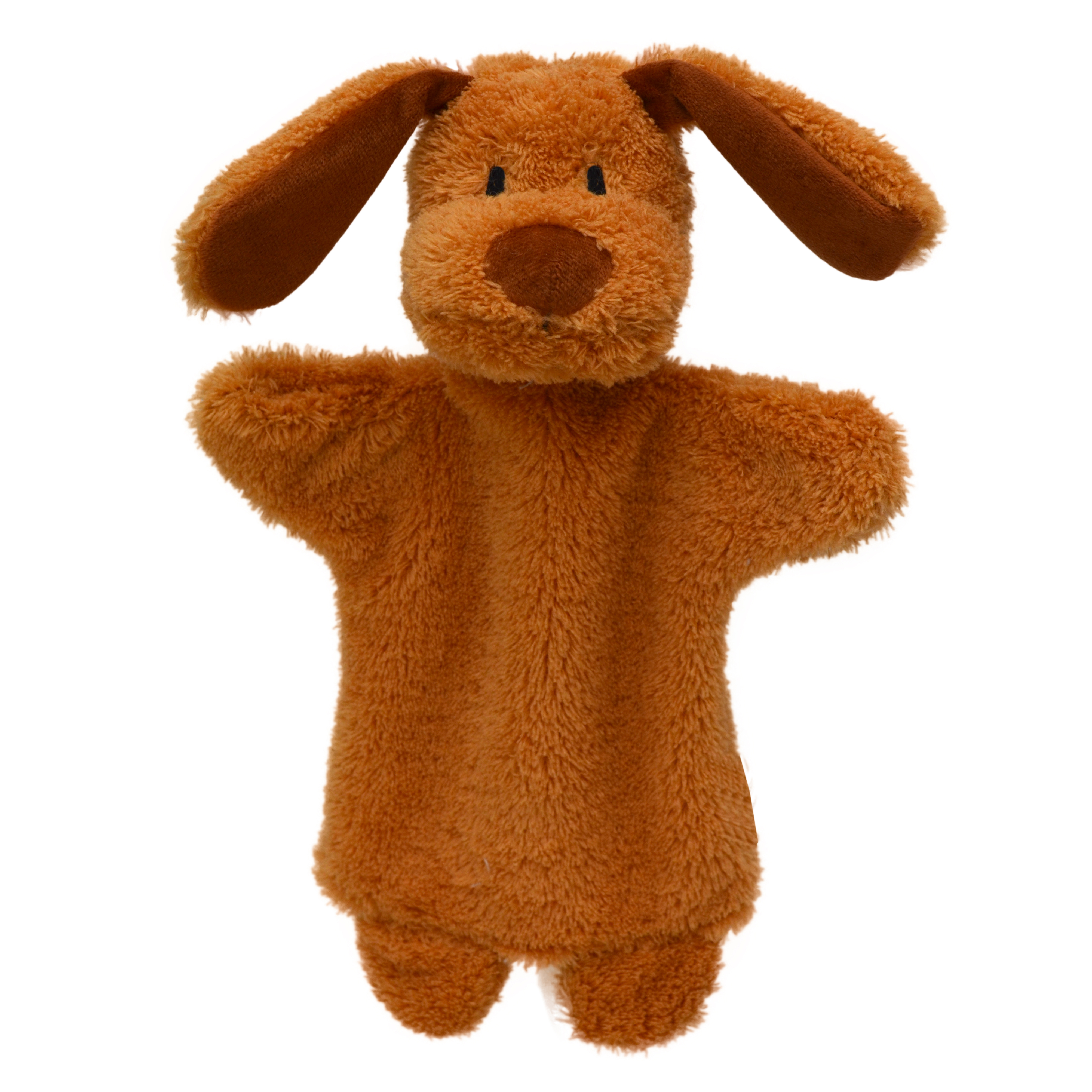 Kasperlepuppe Hund braun Handpuppe - munabo