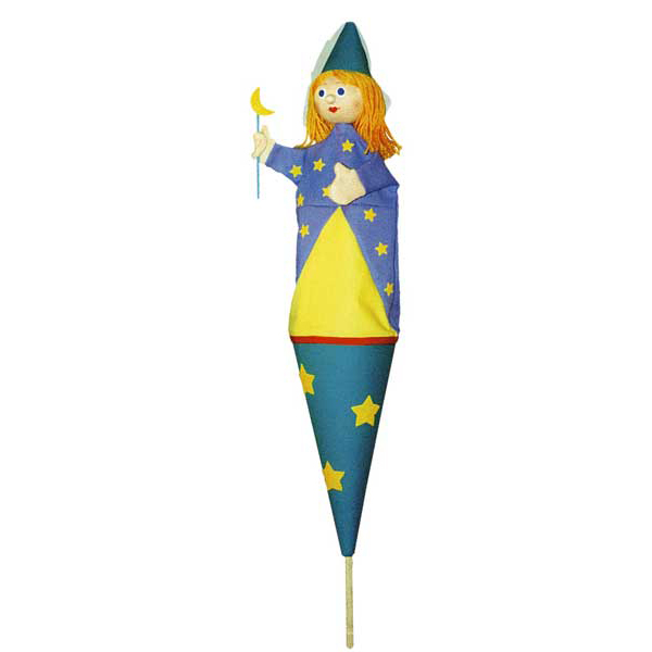 Trullala pop-up puppet star fairy - Czech handicraft