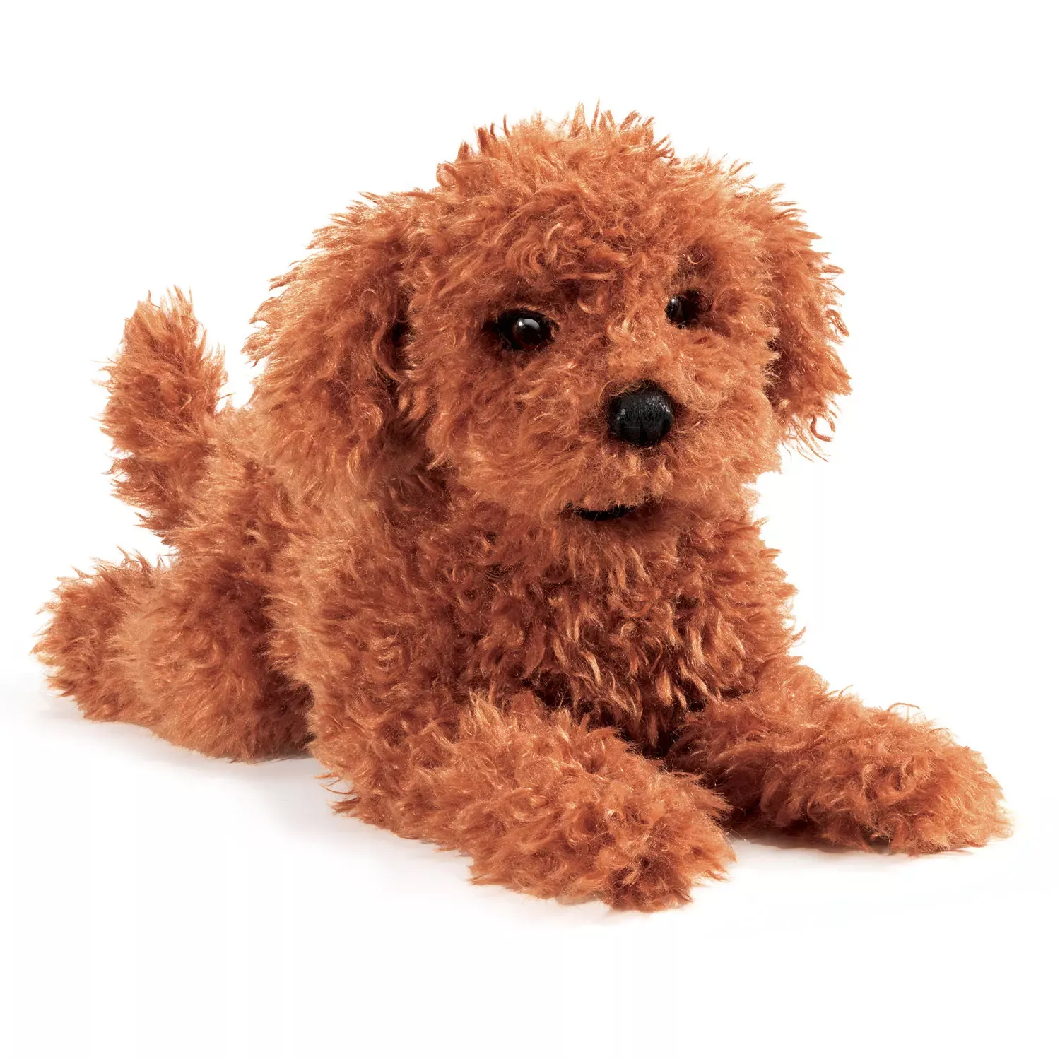 Folkmanis hand puppet toy poodle