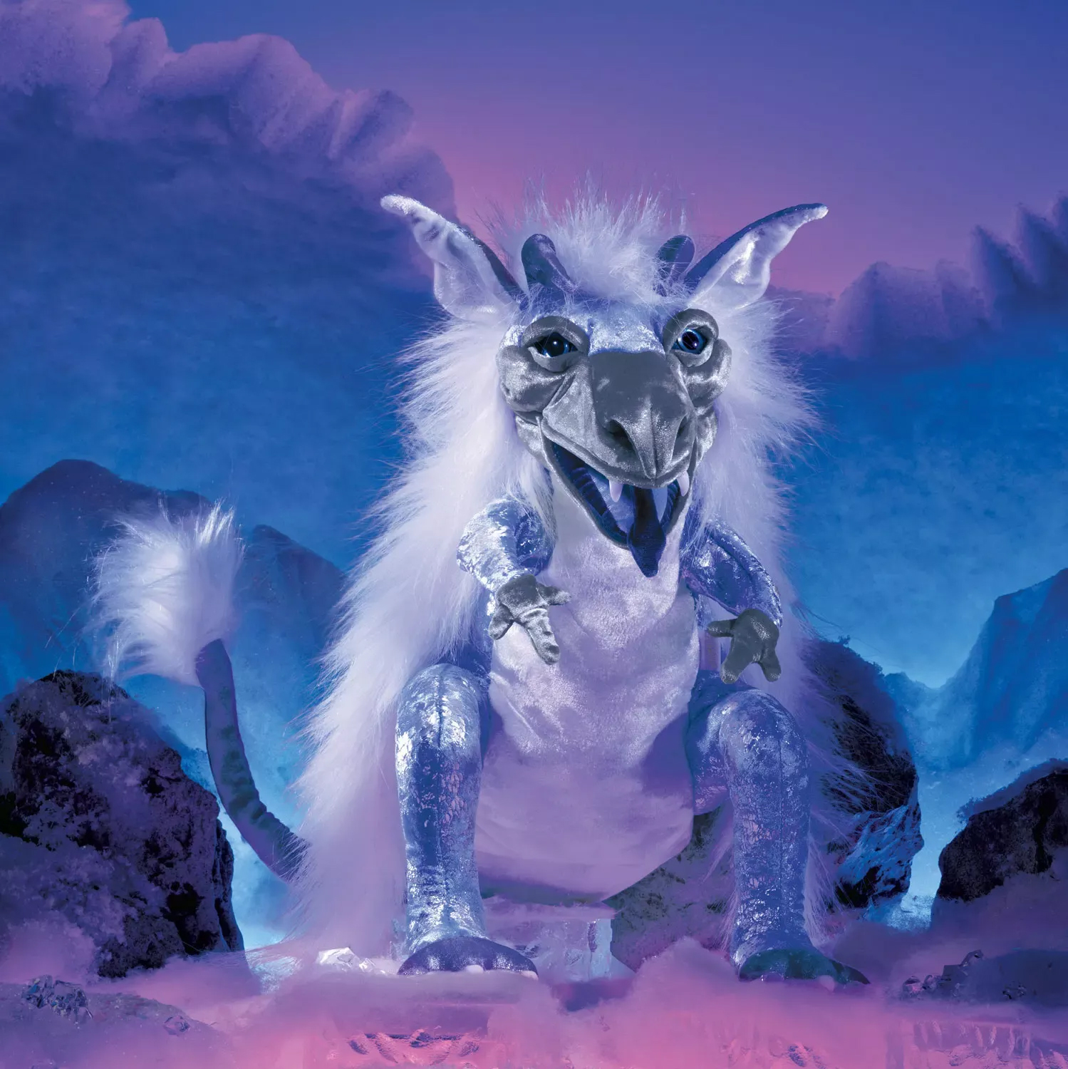 Folkmanis Ice Dragon Hand Puppet Folkmanis Ice Dragon Hand Puppet - Produktbild 3