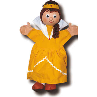 Trullala hand puppet queen, small - Czech handicraft