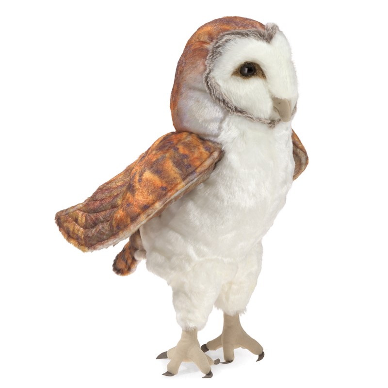 Folkmanis hand puppet barn owl