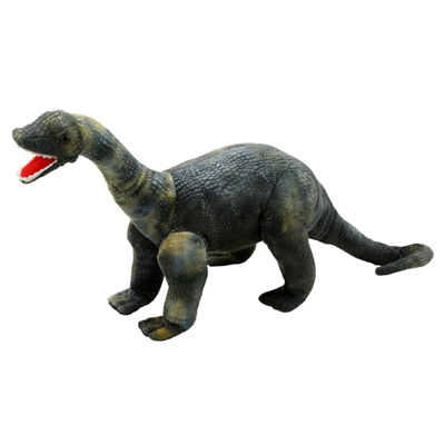 The Puppet Company Diplodocus Dinosaurier-Handpuppe, dunkelgrüne langhalsige Handpuppe mit geöffnetem rotem Maul