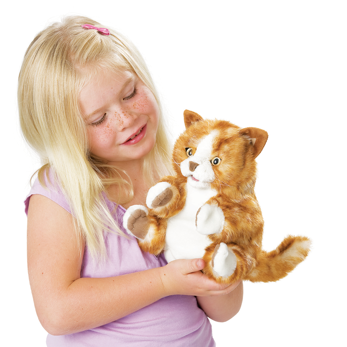 Folkmanis Orange Tabby Kitten Hand Puppet Folkmanis Orange Tabby Kitten Hand Puppet - Produktbild 5