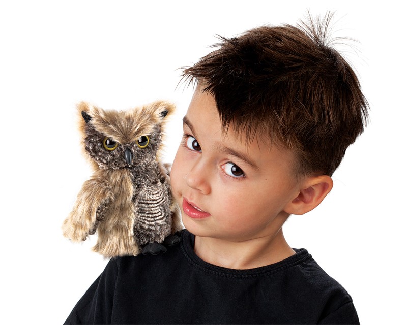 Folkmanis Screech Owl Hand Puppet Folkmanis Screech Owl Hand Puppet - Produktbild 4