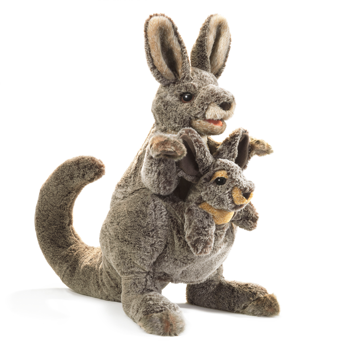 Folkmanis Kangaroo with Joey Hand Puppet Folkmanis Kangaroo with Joey Hand Puppet