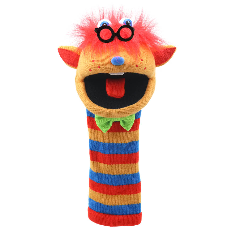 Monster Sockenhandpuppe Humphrey - mit Geräusch - Puppet Company