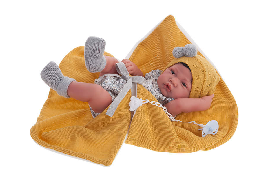New born baby Doll Boy with Blanket - Antonio Juan