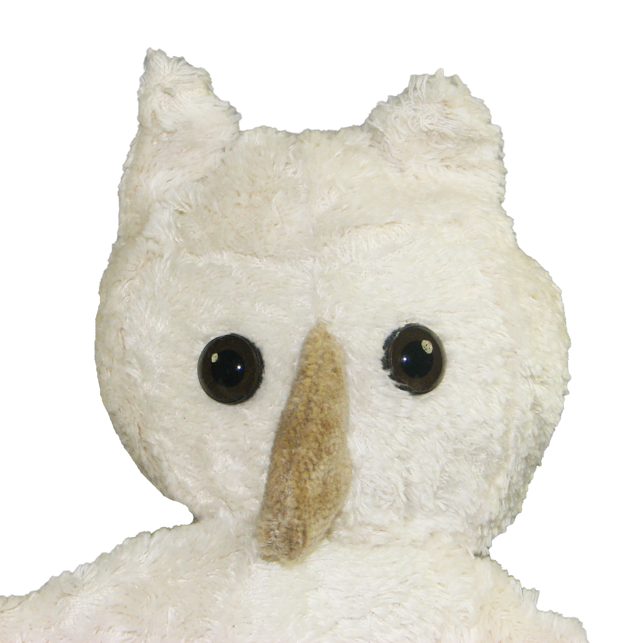 Hand puppet white owl - made of natural material - by Kallisto