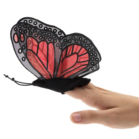 Folkmanis Fingerpuppe mini Monarchschmetterling Folkmanis Fingerpuppe mini Monarchschmetterling - Produktbild 2