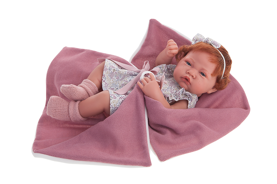 New born baby Doll Girl with blanket - Antonio Juan