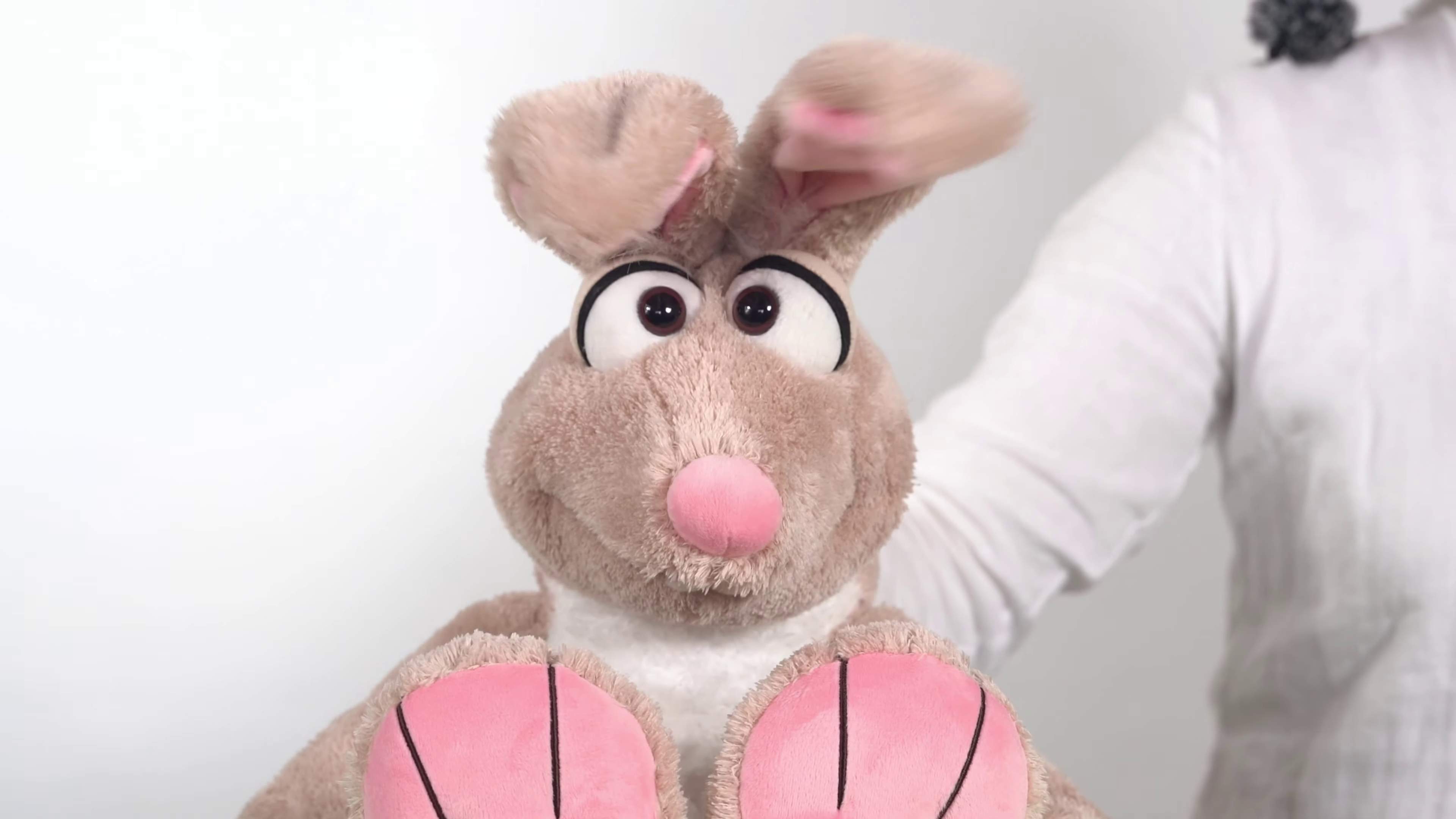 Video 1: Living Puppets hand puppet Hironimus muffle foot the rabbit