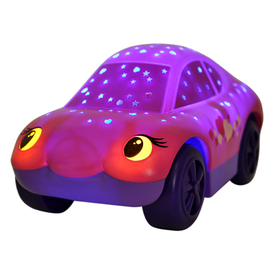 Cloud b Twilight Carz Pink Hearts, glowing car night light with star projection in the dark