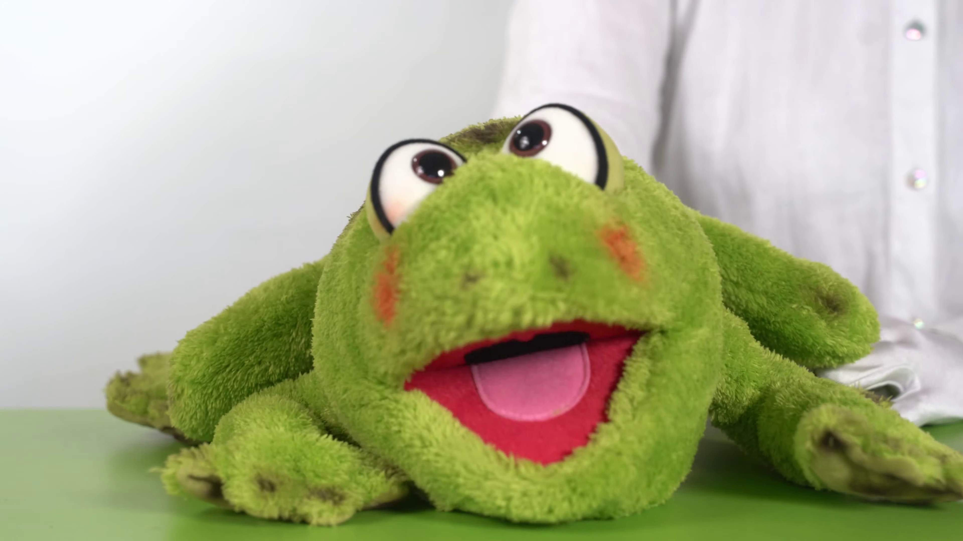 Video 1: Living Puppets hand puppet Rolf the frog