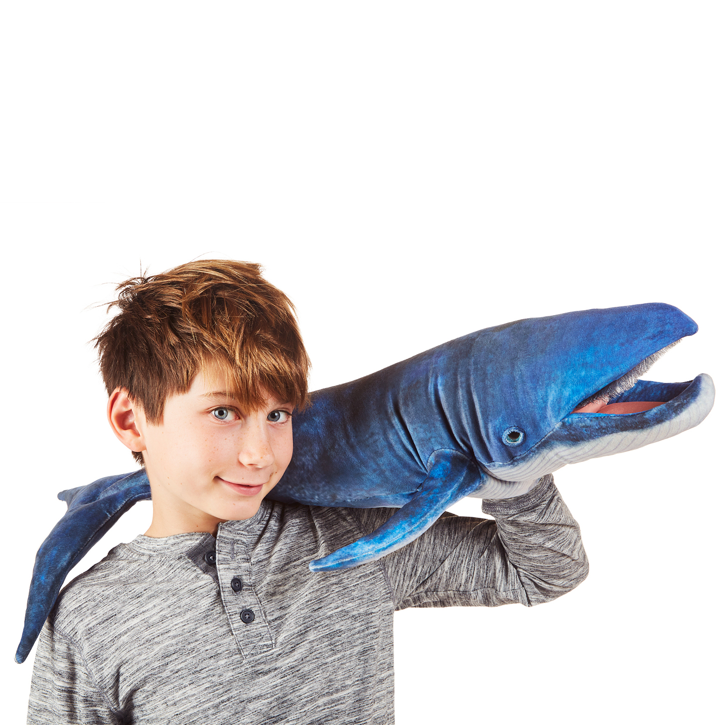 Folkmanis Blue Whale Hand Puppet Folkmanis Blue Whale Hand Puppet - Produktbild 4