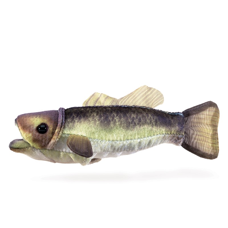 Folkmanis Mini Largemouth Bass Finger Puppet Folkmanis Mini Largemouth Bass Finger Puppet - Produktbild 4