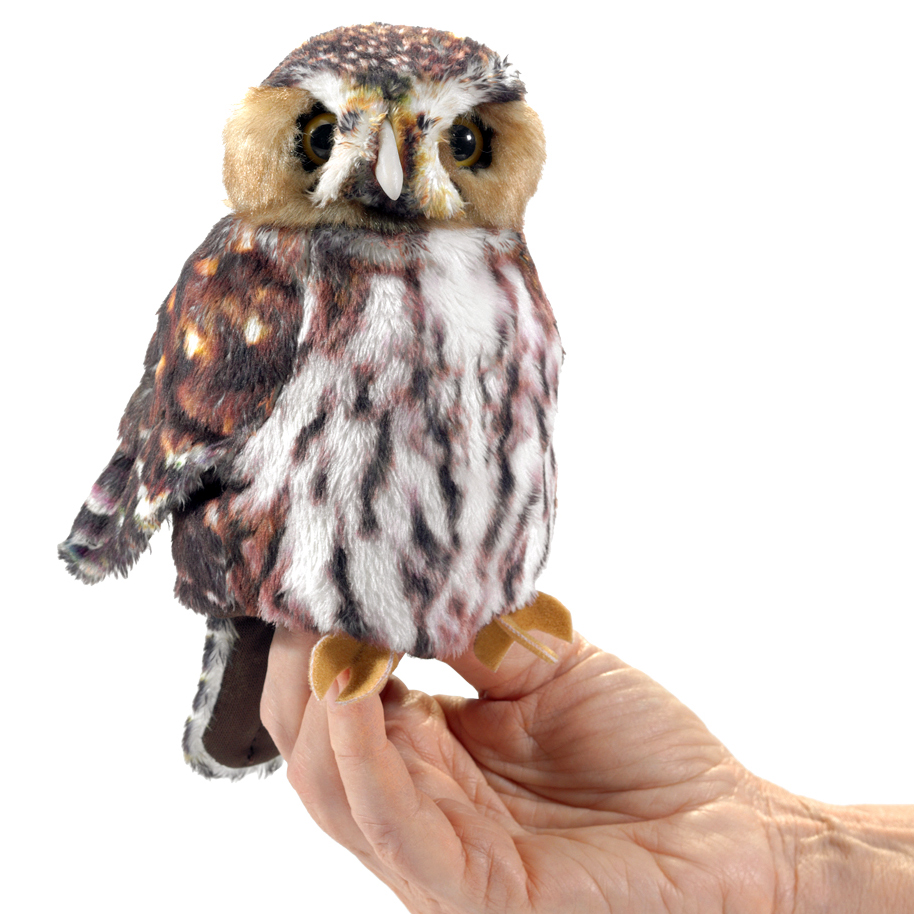 Folkmanis Pygmy Owl Hand Puppet Folkmanis Pygmy Owl Hand Puppet - Produktbild 3