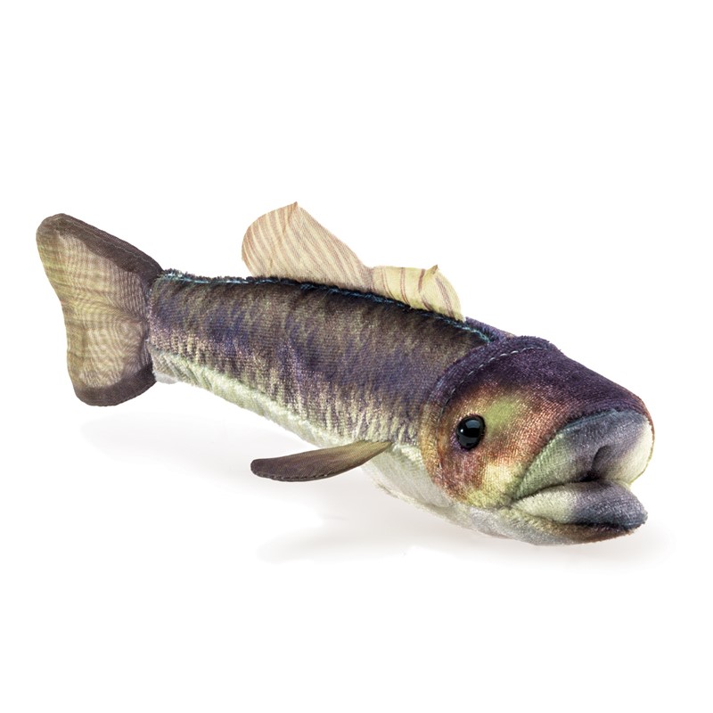 Folkmanis Mini Largemouth Bass Finger Puppet Folkmanis Mini Largemouth Bass Finger Puppet - Produktbild 2
